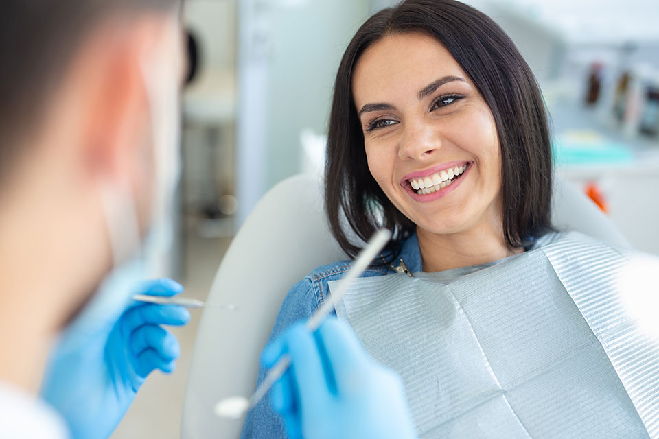 woman at the dentist